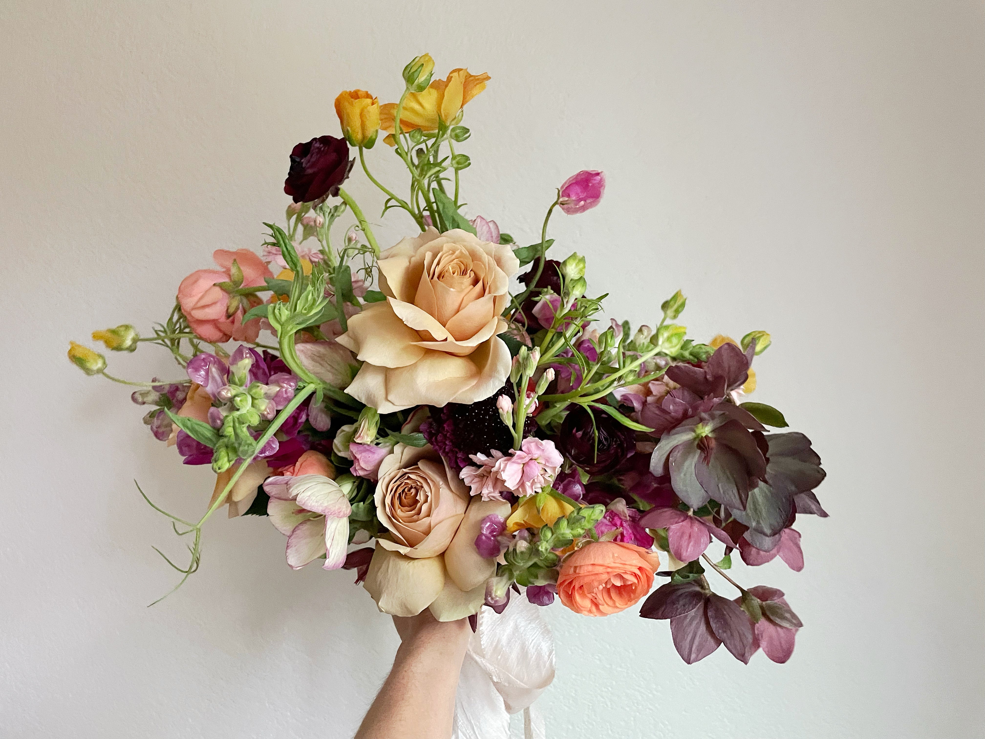 Colorful bridal  bouquet