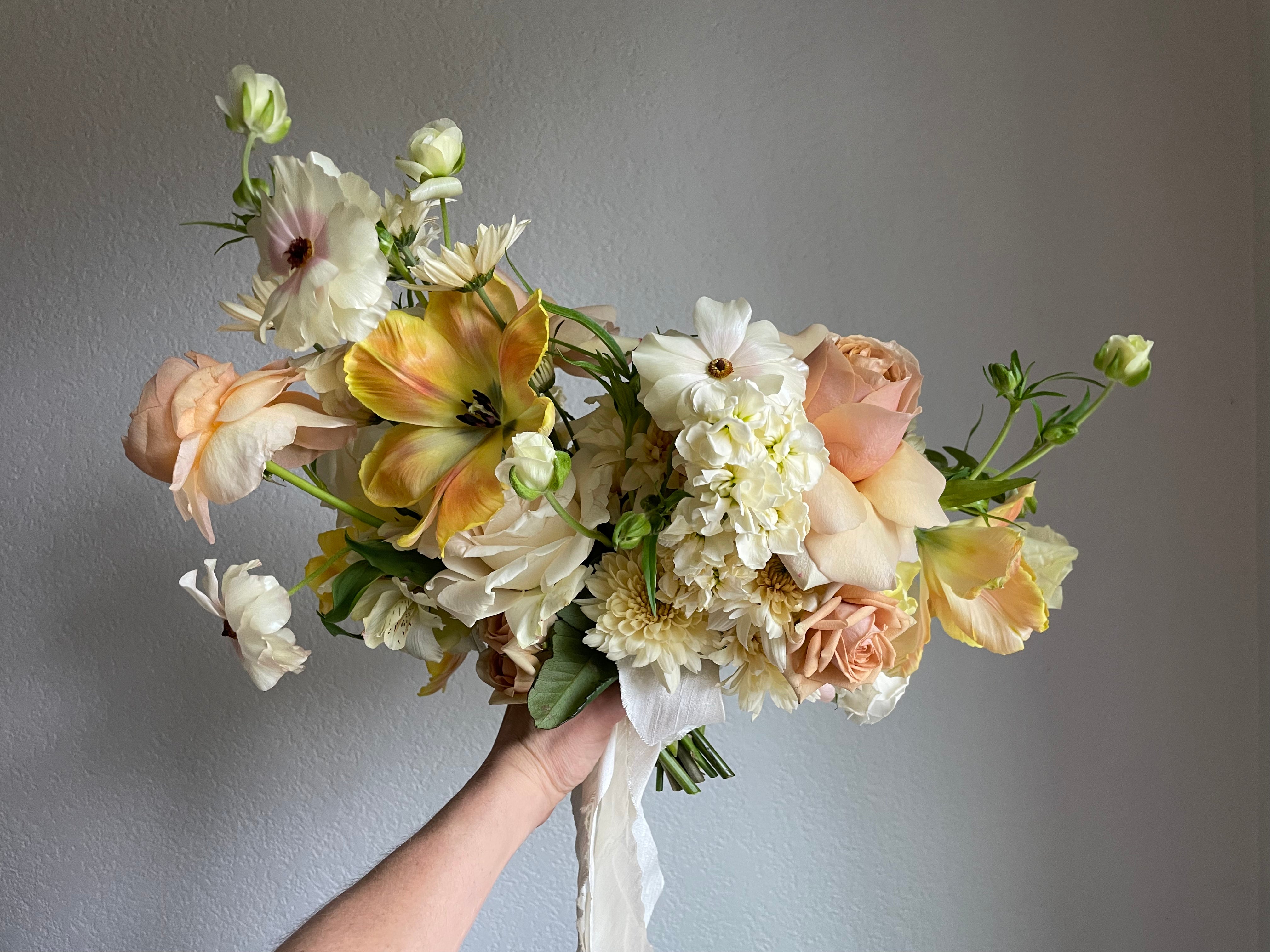 spring pastel bridal bouquet
