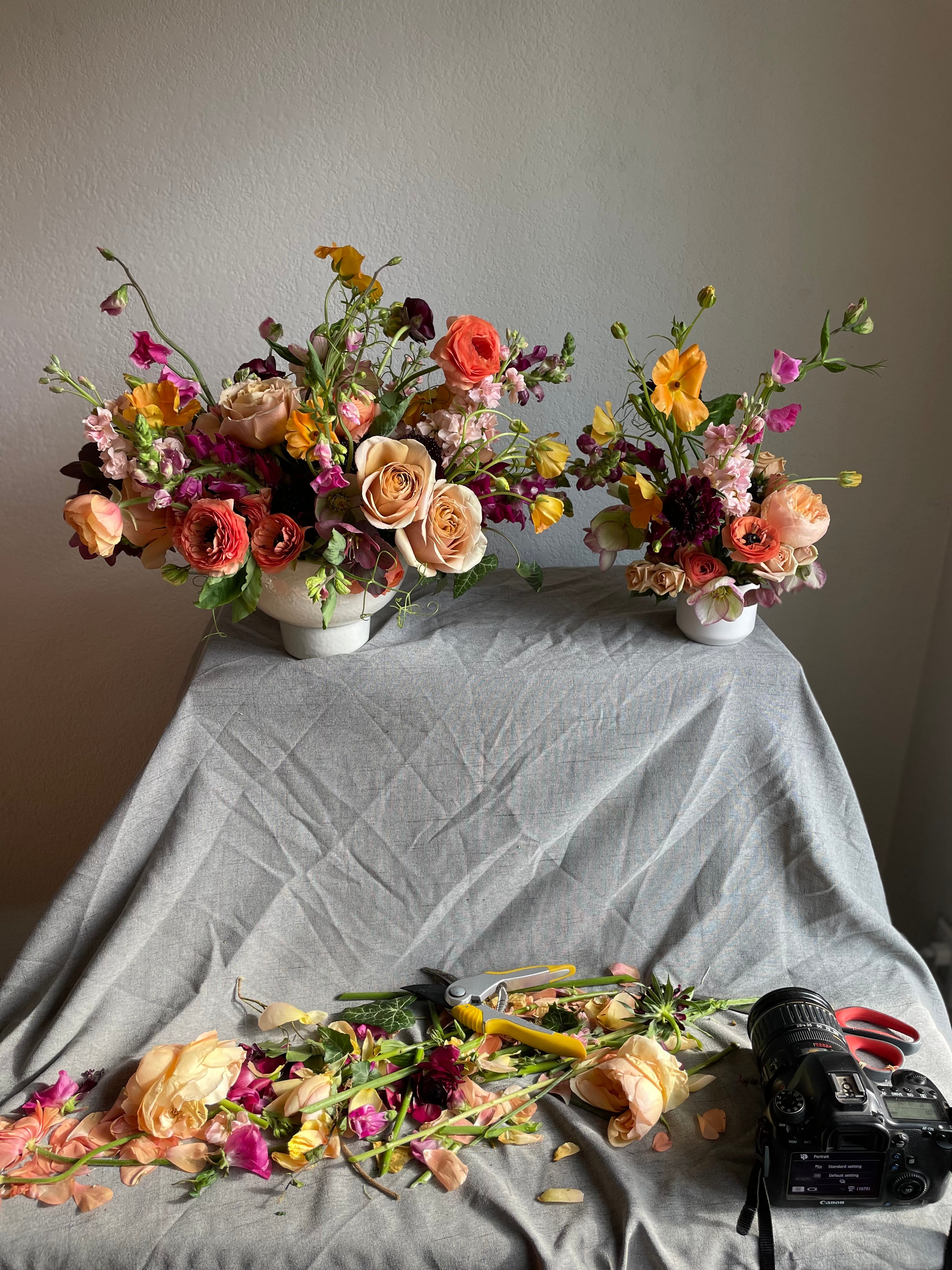 A Cheerful Table & Flowers