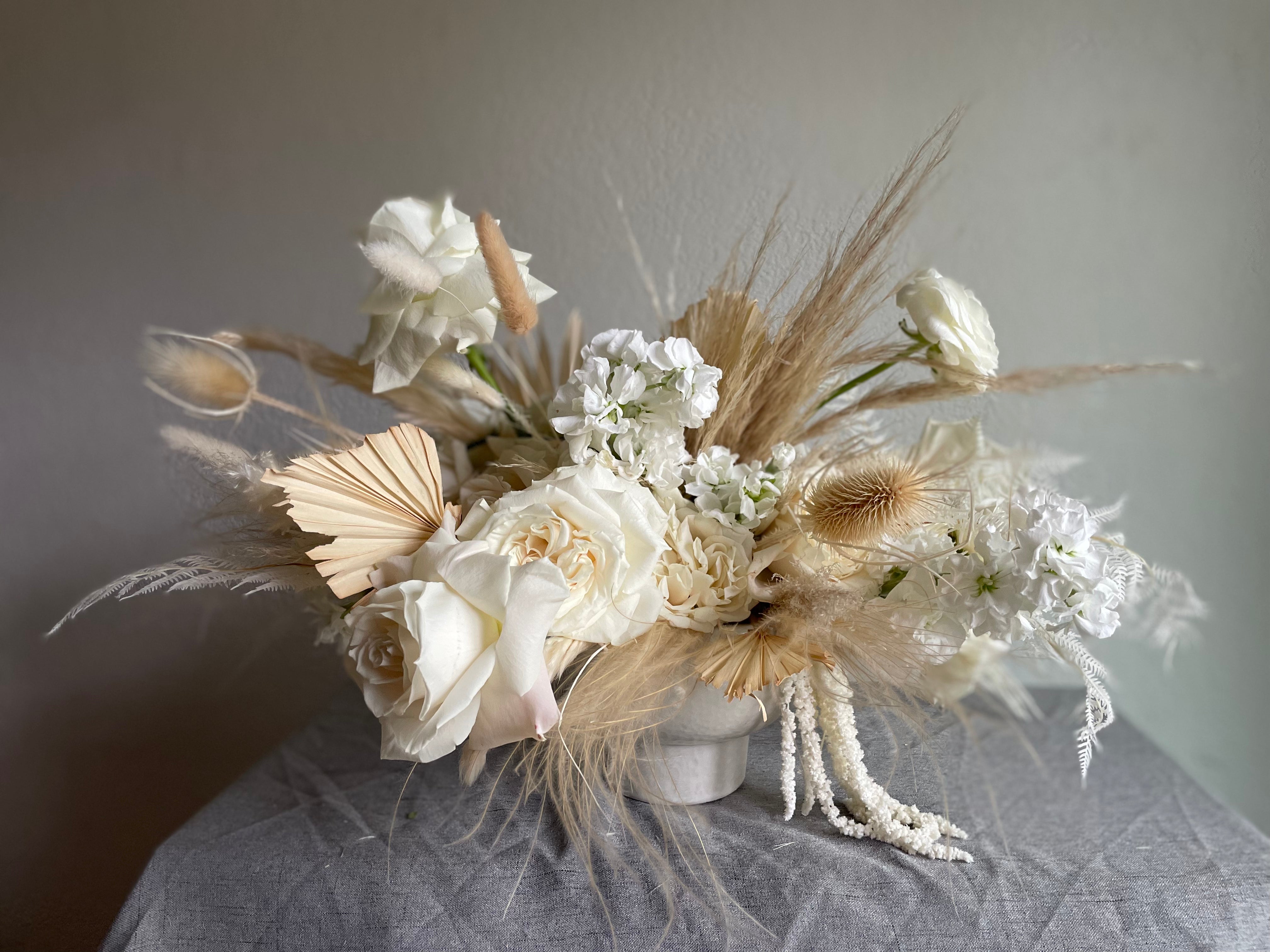 Natural Dried Flowers Large Wedding Bouquet Buttonholes 